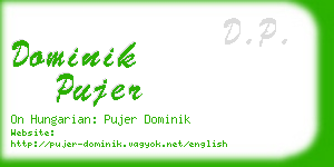 dominik pujer business card